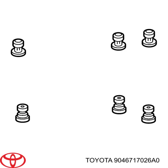 Clip de protección inferior Toyota C-HR hatchback (X10) (2016 - 2025) precio, desde 2,16 USD