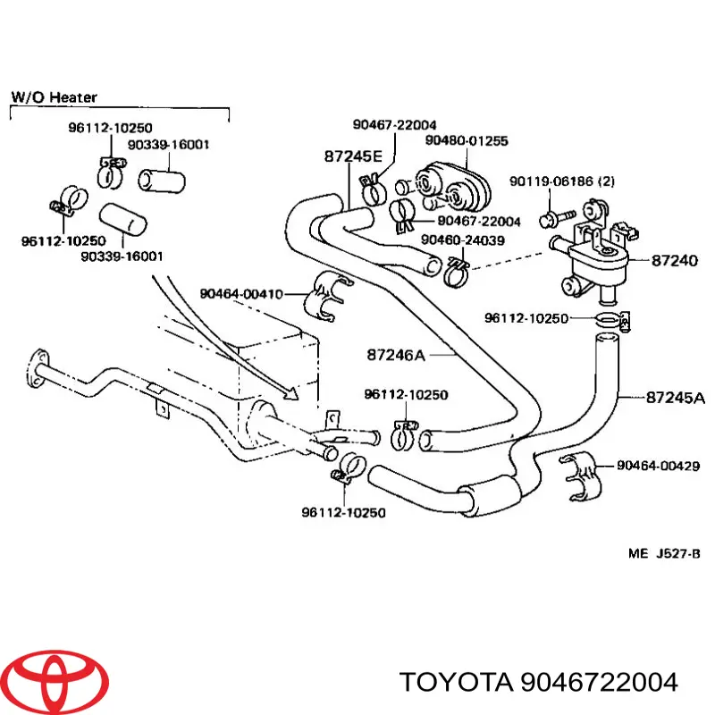 Abrazadera de resorte Toyota 9046721010 precio, desde 4,05 EUR