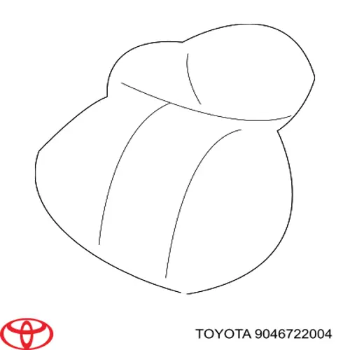 9046721010 Toyota pinza de resorte