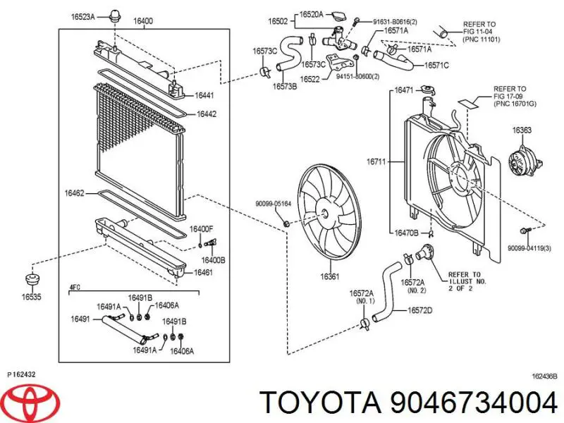 Abrazadera de resorte Toyota 9046734004 precio, desde 6,05 EUR