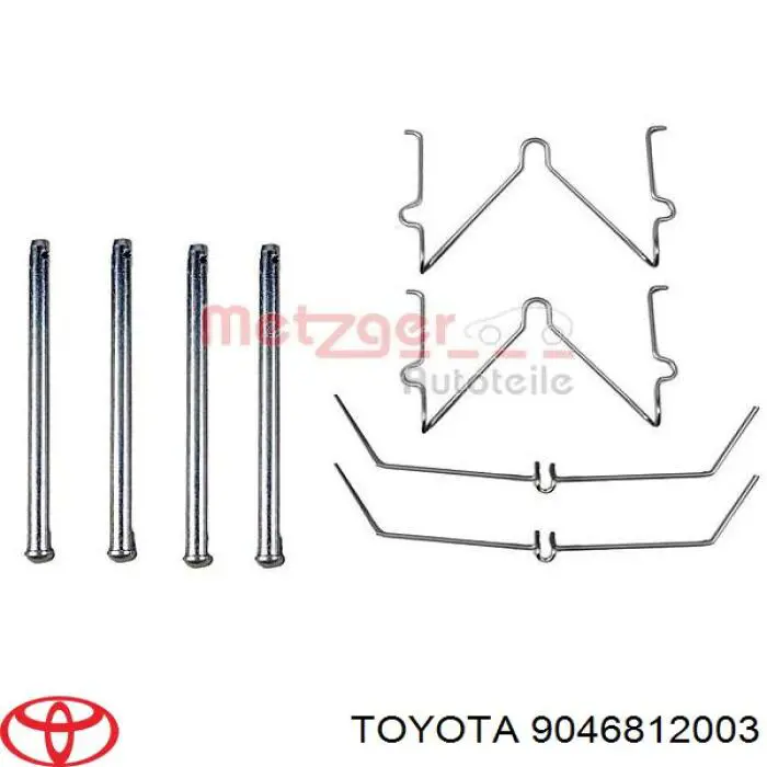 9046812003 Toyota conjunto de muelles almohadilla discos delanteros