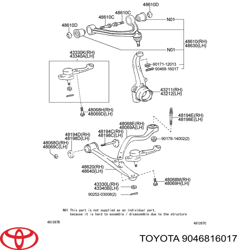  Toyota 9046816017 precio, desde 1,40 EUR