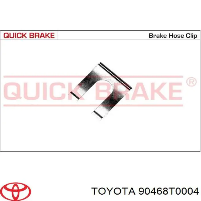 Soporte de fijación de una manguera de freno para Toyota Hiace (H1, H2)
