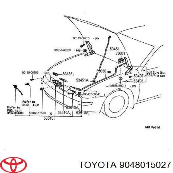 Capo De Bloqueo para Toyota Corolla (E10)