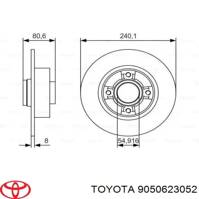 Juego de reparación, frenos traseros para Toyota Land Cruiser (J200)