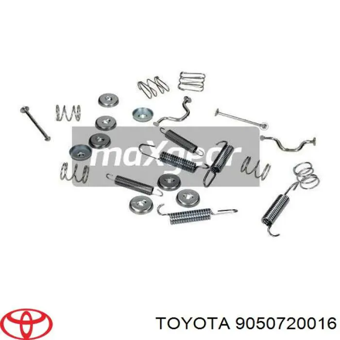 9050720016 Toyota kit de montaje, zapatas de freno traseras