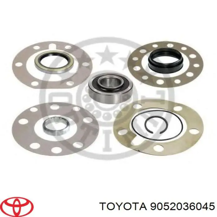 9052036045 Toyota anillo de retención de cojinete, semieje de transmisión trasera
