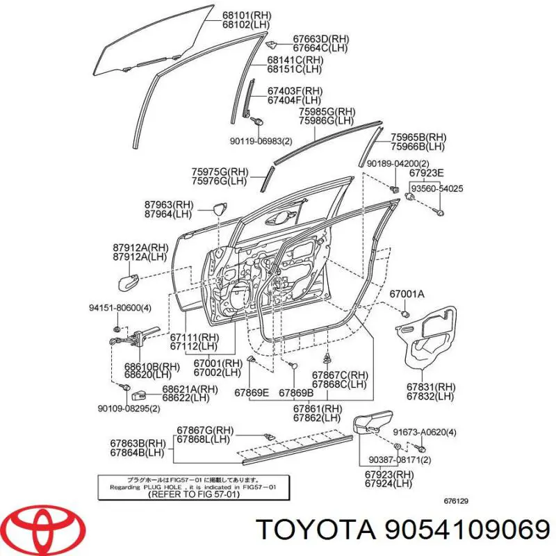 Panel de soporte del radiador y montaje de faros Toyota 9054109069 precio, desde 4,81 EUR