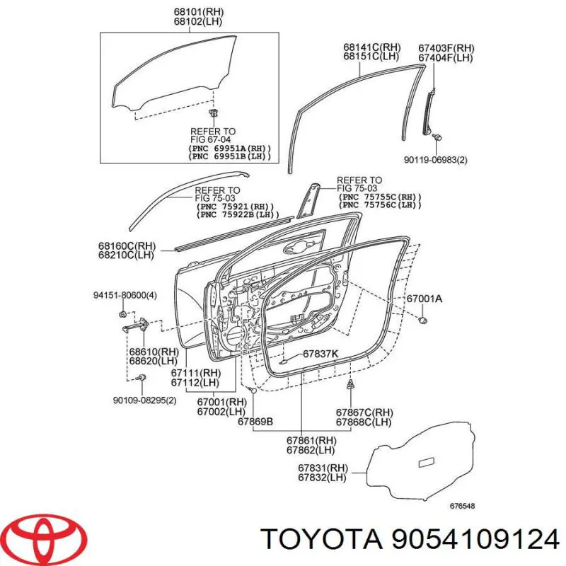 9054109124 Toyota