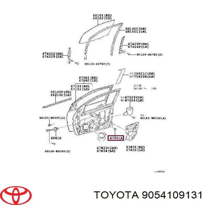 9054109131 Toyota