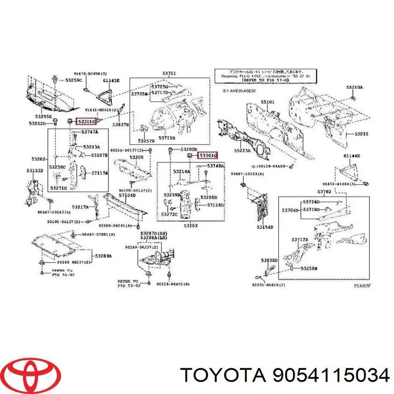 9054115034 Toyota