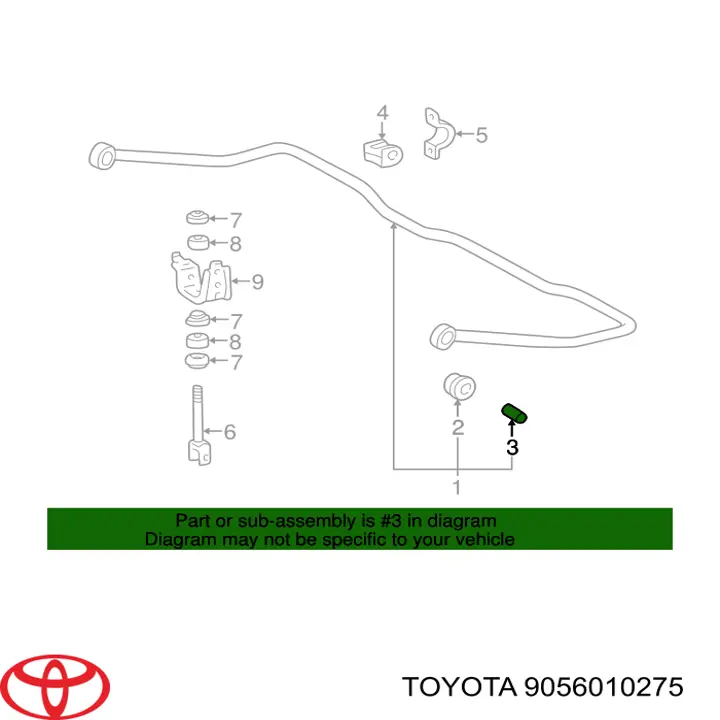 Casquillo del soporte de barra estabilizadora trasera para Toyota Carina II T15
