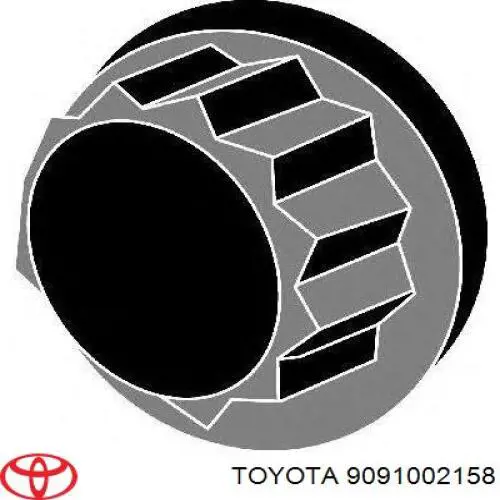 9091002158 Toyota tornillo de culata