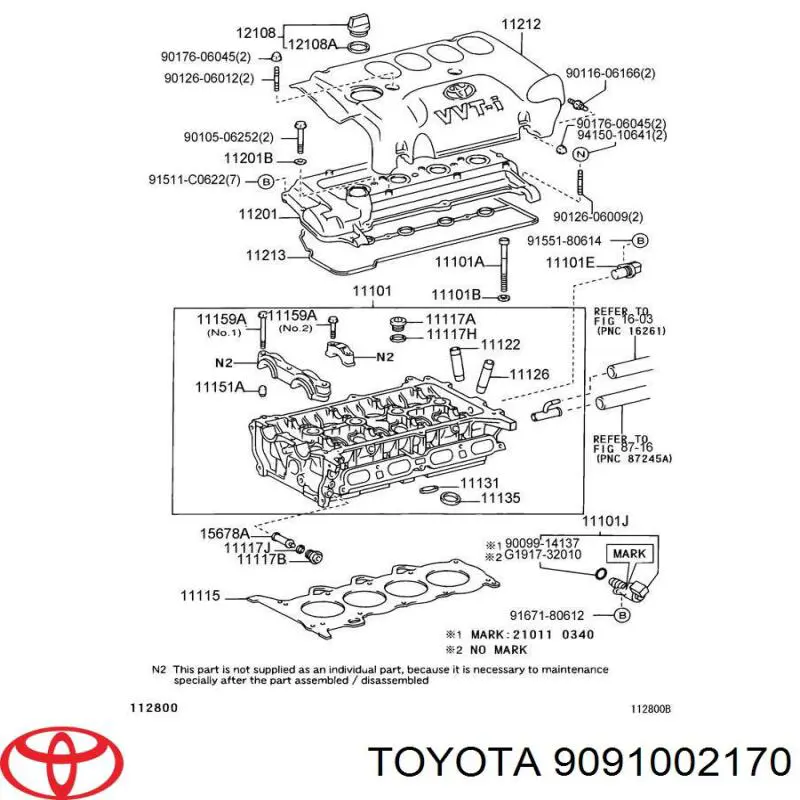 Juego tornillos culata Toyota 9091002170 precio, desde 9,47 EUR