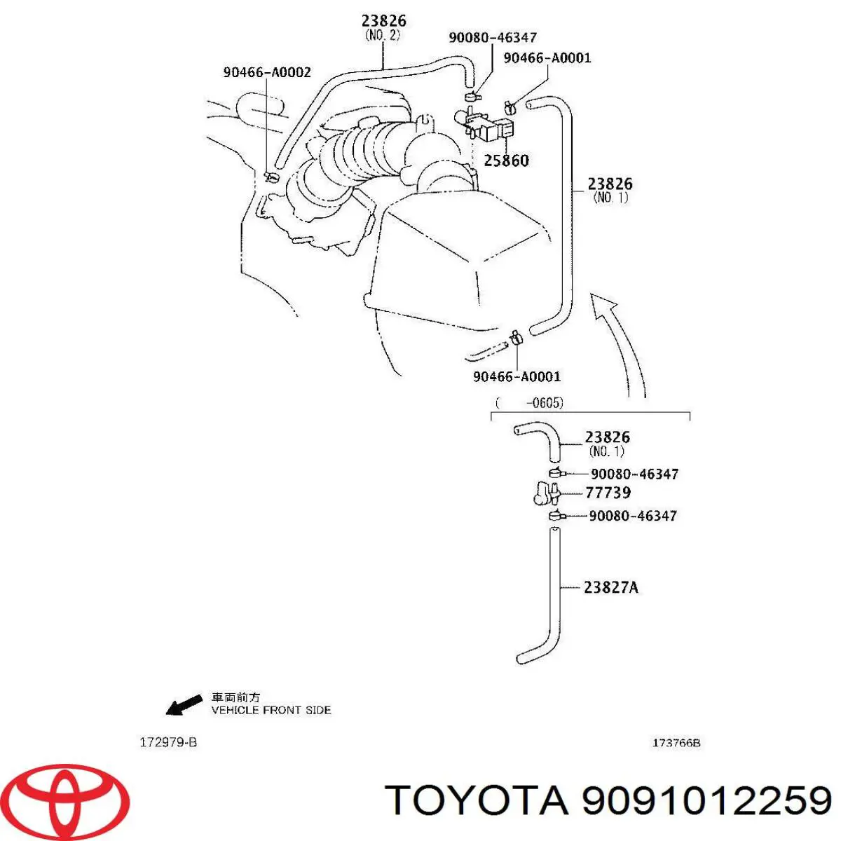 Transductor presión, turbocompresor para Toyota Avalon (GSX30)