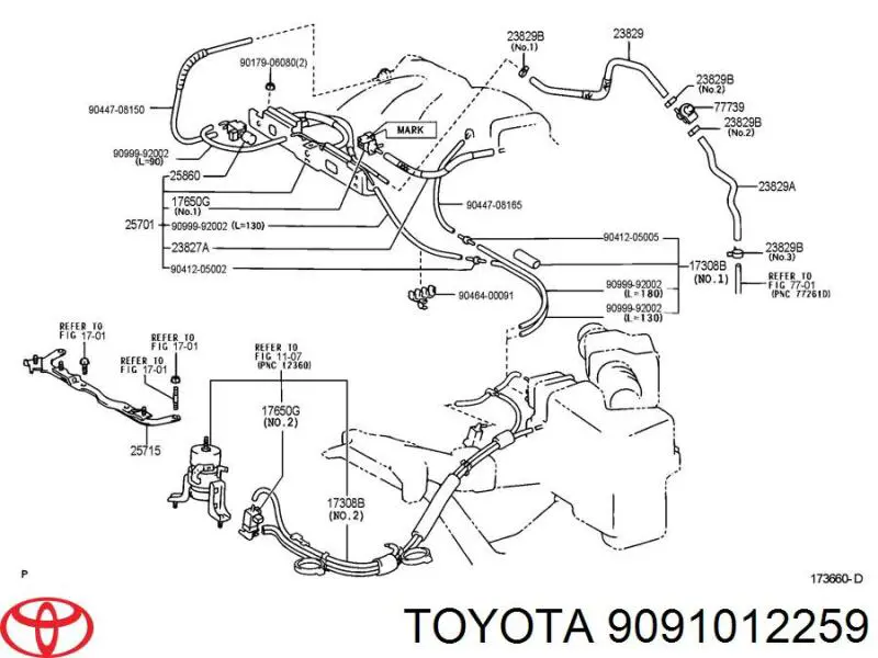Comprar 9091012259 Toyota Válvula solenoide de control de presión de sobrealimentación