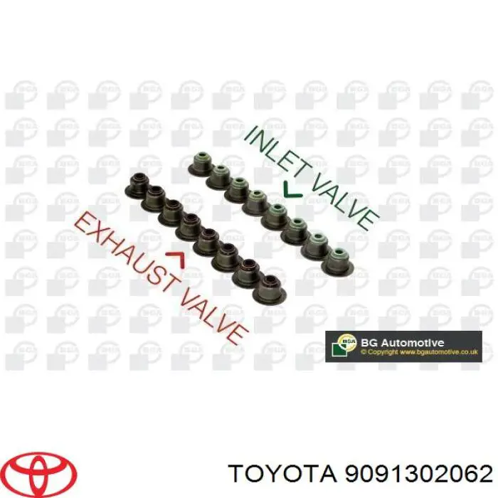 Comprar 9091302062 Toyota Sello De Aceite De Valvula (Rascador De Aceite) Entrada/Salida