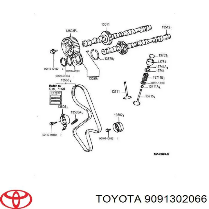 9091302066 Toyota Juego de retenes de válvula de admisión