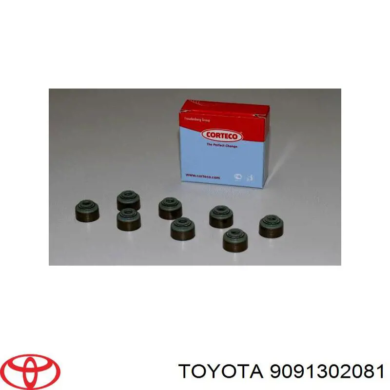 9091302081 Toyota anillo de junta, vástago de válvula de escape