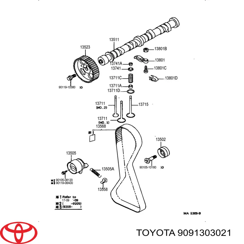 Cuña de válvula Toyota 9091303021 precio, desde 2,96 EUR