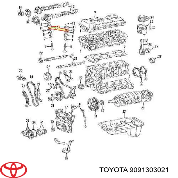 Comprar 9091303021 Subaru Chaveta De Sujecion De Valvula