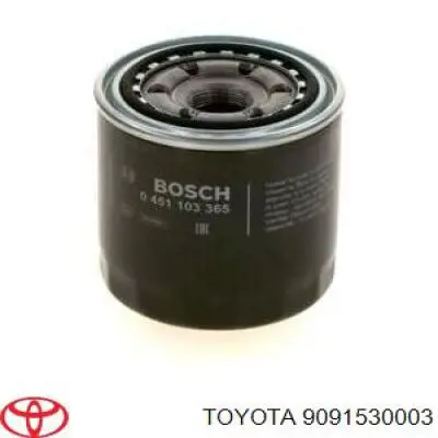 Filtro de aceite Toyota 9091530003 precio, desde 10,16 EUR