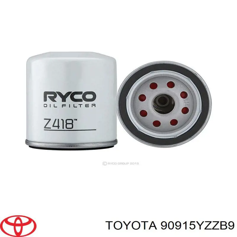 90915YZZB9 Toyota filtro de aceite