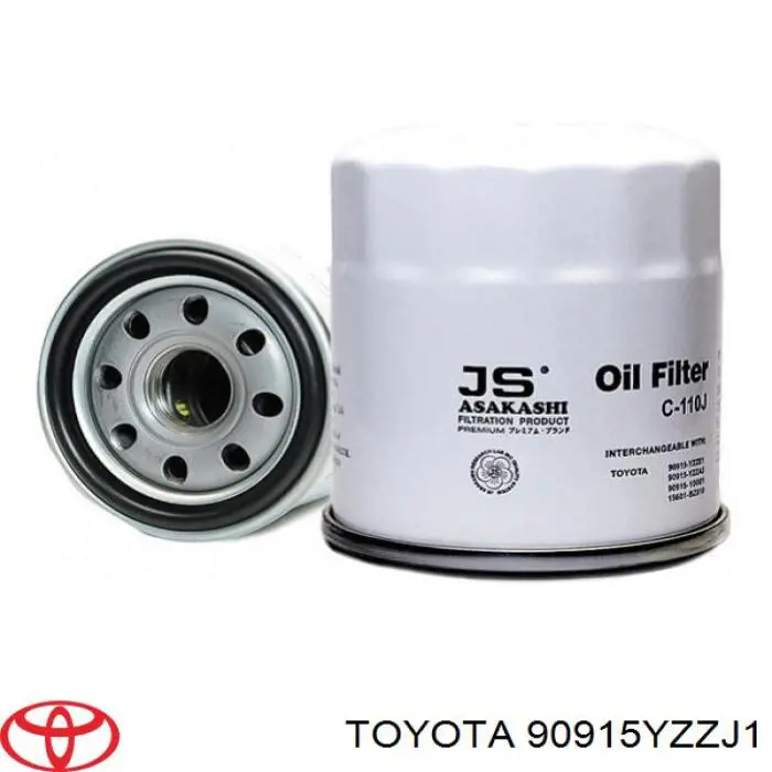 90915YZZJ1 Toyota filtro de aceite