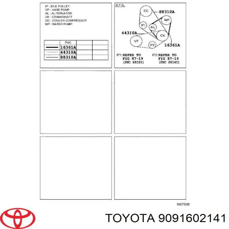 Comprar 9091602141 Toyota Correa trapezoidal