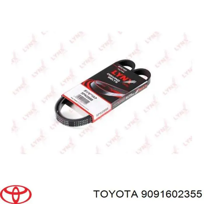 9091602355 Toyota correa trapezoidal