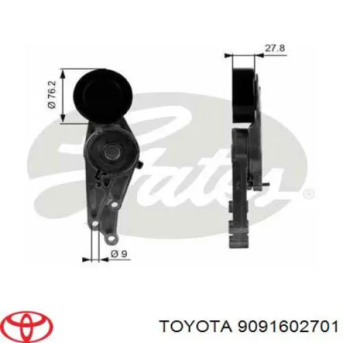 9091602701 Toyota Correa poly v