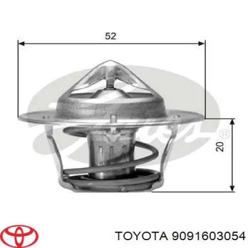 9091603054 Toyota Termostato de agua