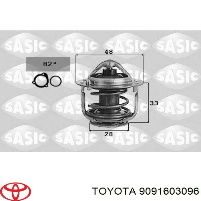 9091603096 Toyota termostato