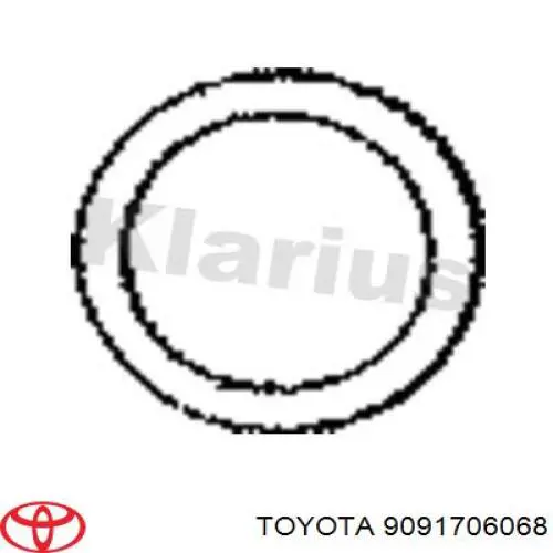 9091706068 Toyota junta, tubo de escape