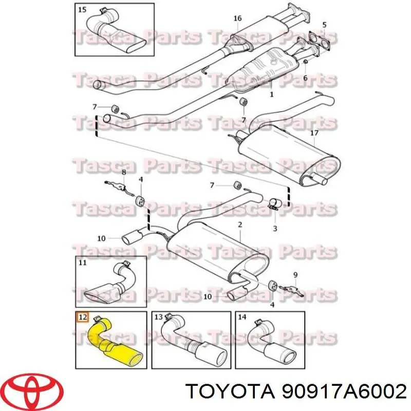 Tubo de escape Toyota Tundra 