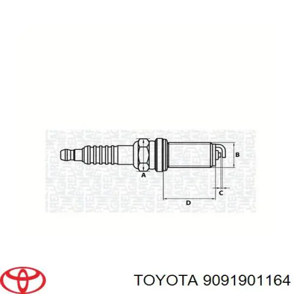 Bujias de encendido Toyota 9091901164