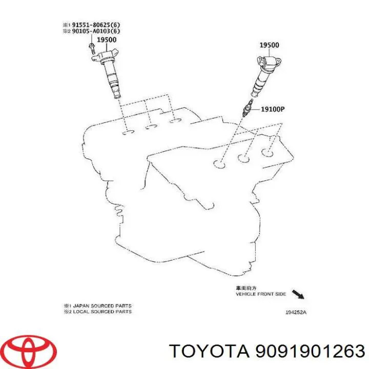 Bujías Toyota 9091901263 precio, desde 26,89 EUR