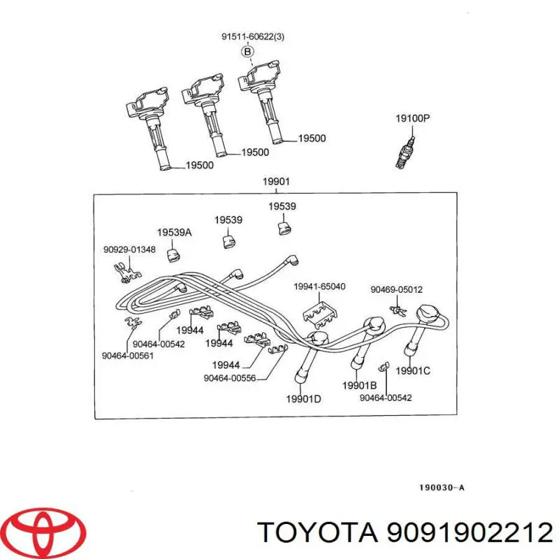 Comprar 9091902212 Toyota Bobina