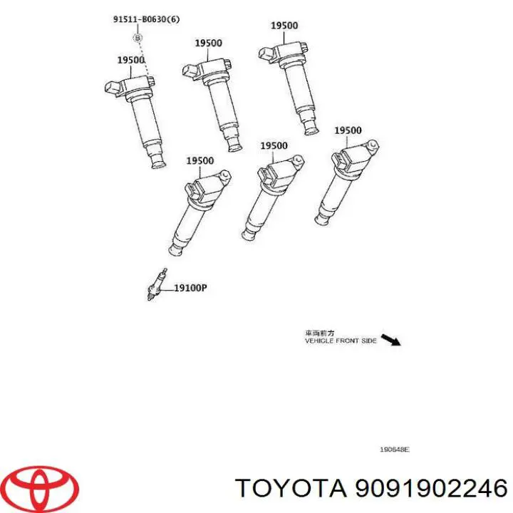 Bobina de chispa Toyota 9091902246 precio, desde 36,46 EUR