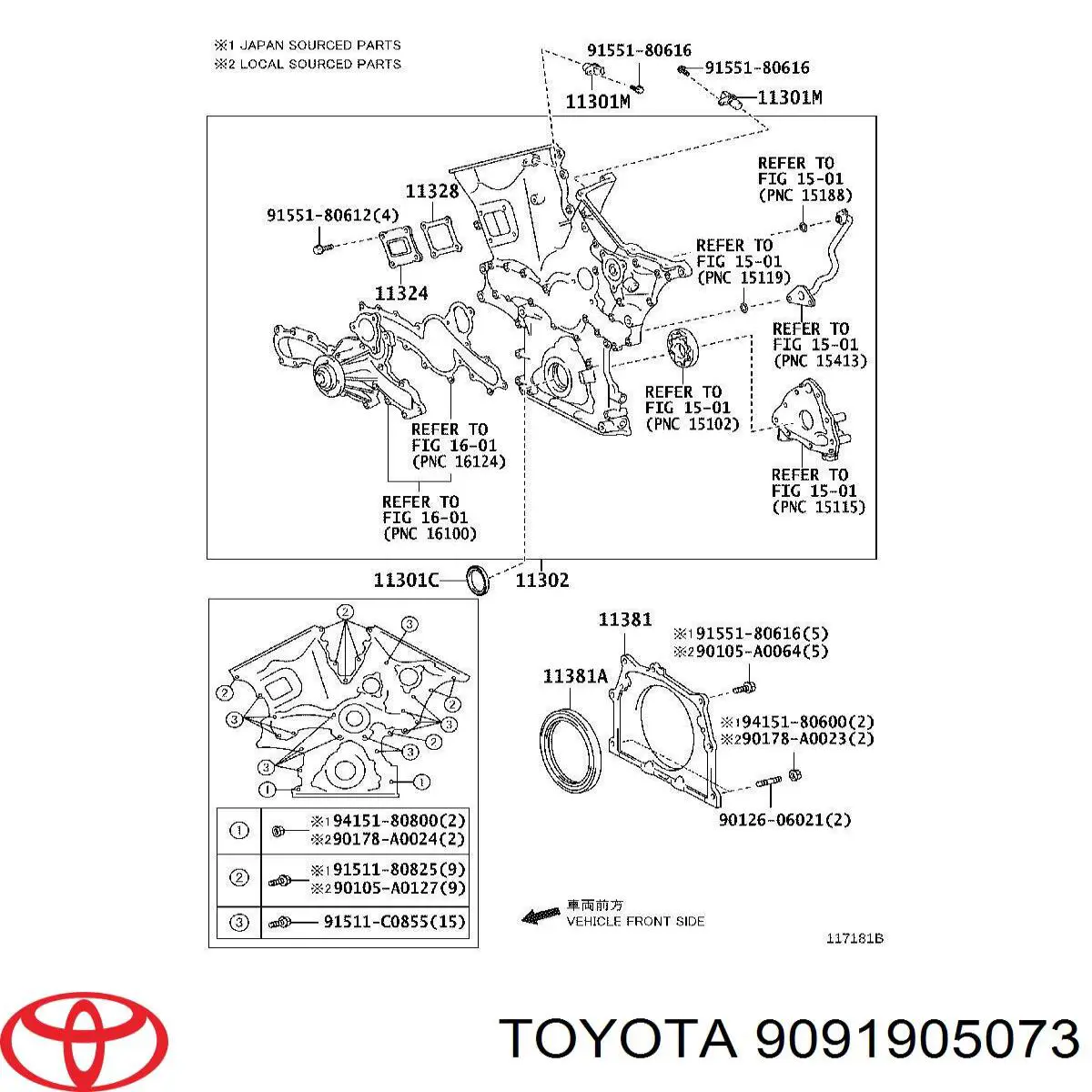 Generador de impulsos, cigüeñal  Toyota 9091905073 precio, desde 28,51 EUR