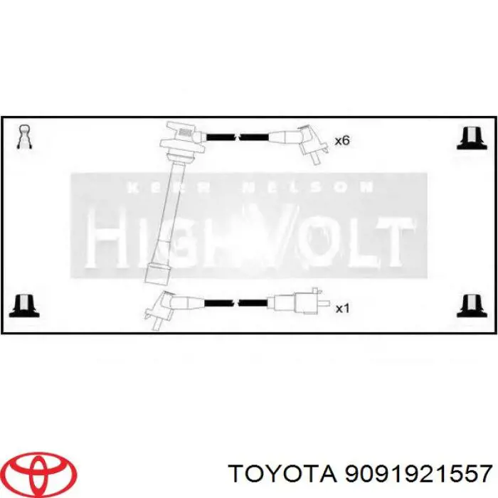 9091921557 Toyota Cables de alta tensión, juego