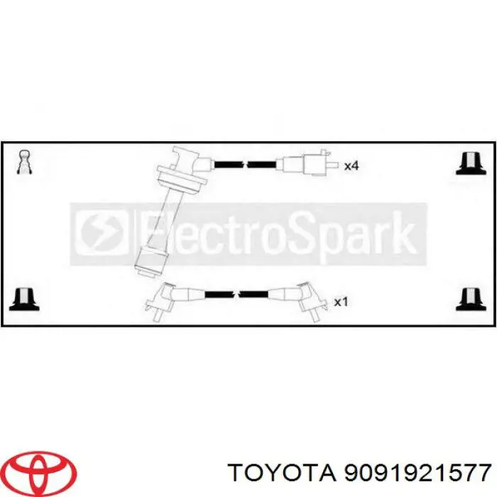 9091921577 Toyota juego de cables de encendido