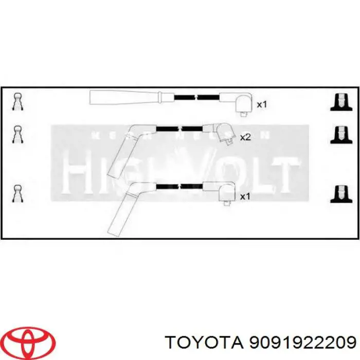 9091922209 Toyota juego de cables de encendido