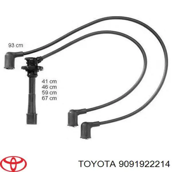 9091922214 Toyota cables de bujías