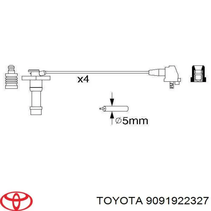Comprar 9091922327 Toyota Cable de bujía