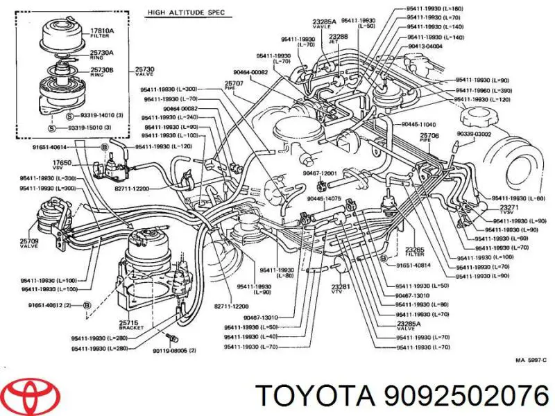 9092502076 Toyota