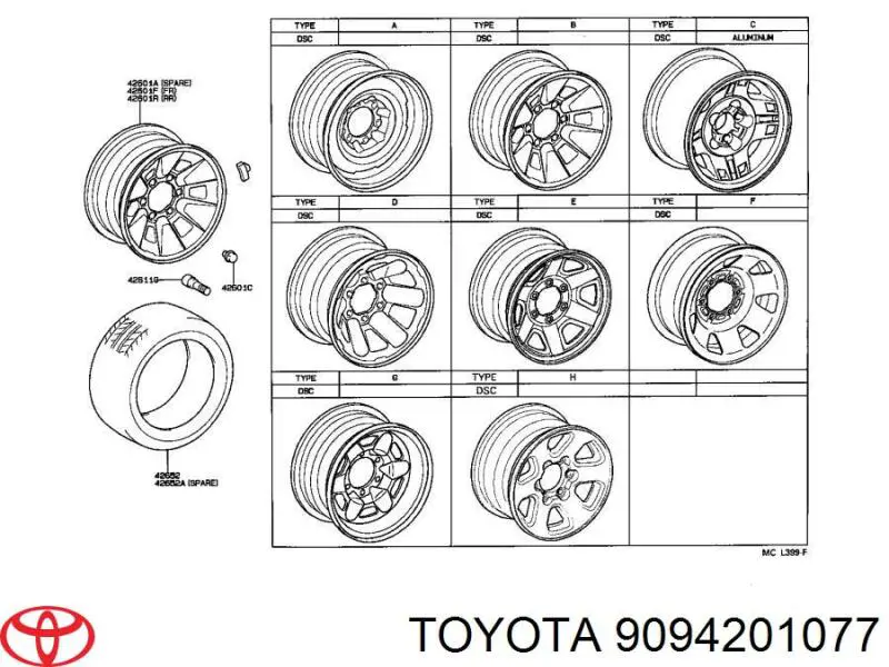 Comprar Tuercas de rueda Toyota Land Cruiser 90 J9