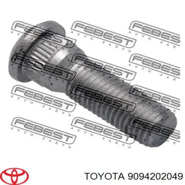 Espárrago de rueda delantero 9094202049 Toyota