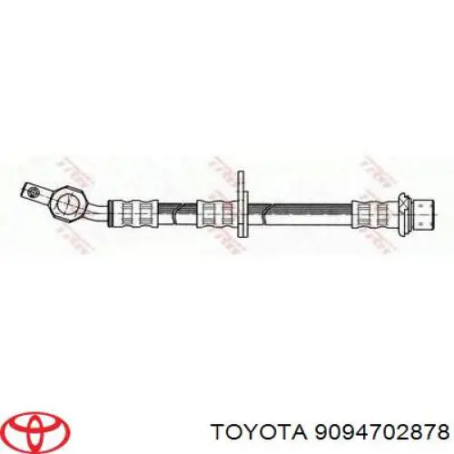 9094702878 Toyota latiguillo de freno trasero izquierdo