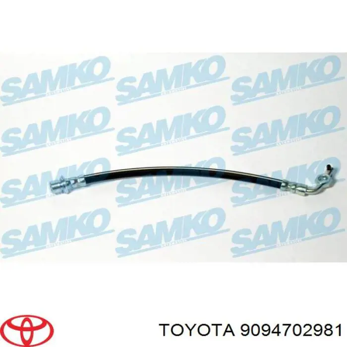 Tubo flexible de frenos trasero izquierdo para Toyota RAV4 (XA2)